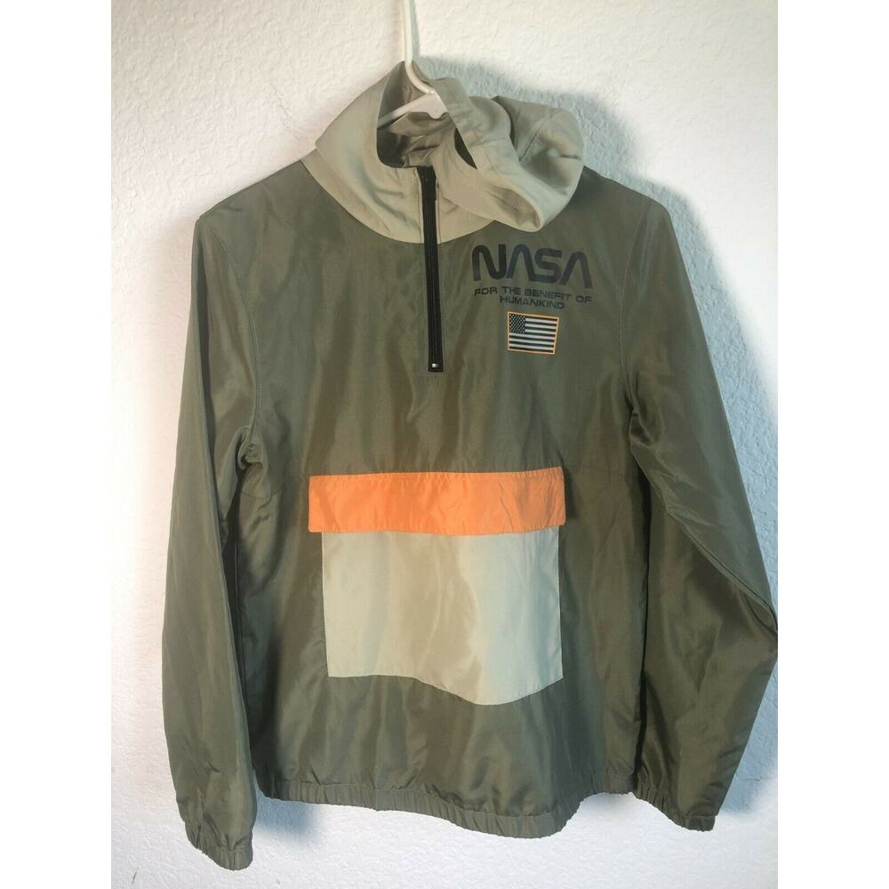 NASA Hybrid Apparel JEM Youth Kids Size XL Lightweight Humankind Windbreaker